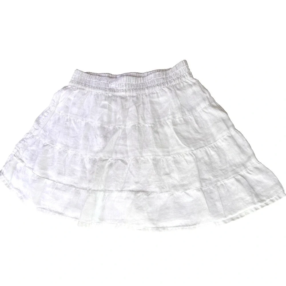 House oi Harlow 100%. Linen Mini Skort Soft Girl Coastal Beach size S